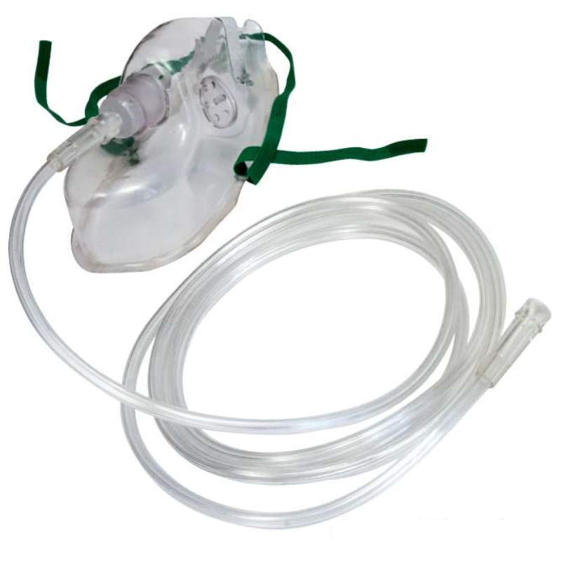 фото 2 - Маска кислородная для взрослых с трубкой 2.1 м (HUM)