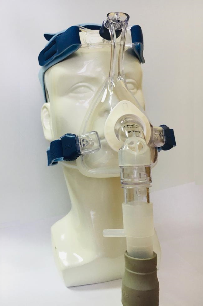 фото 2 - Weinmann Joyce Easy рото-носовая маска с переходником для О2 терапии.